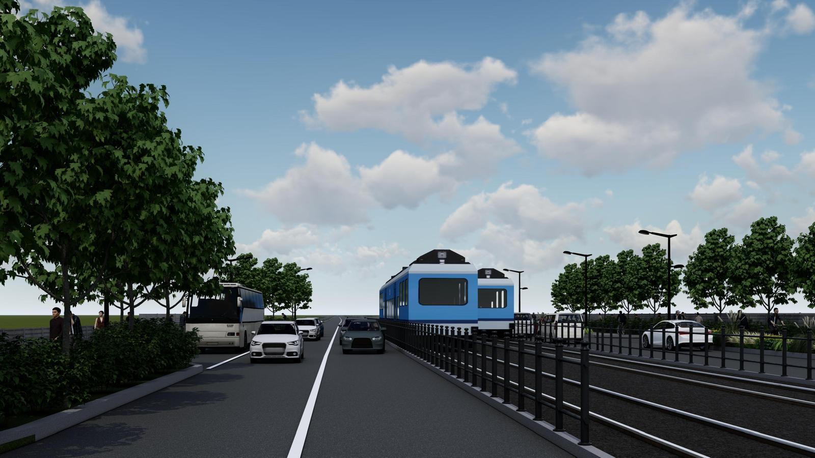 Linie Tramvai și 4 benzi - Prelungirea Ghencea 